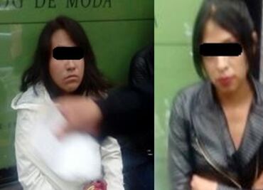 Detienen a mujeres por robar celular en Metrobús