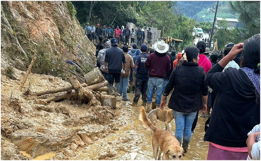 Afectaciones por el paso del Huracán John en la Mixteca de Oaxaca (28/09/2024). Foto: Especial