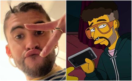 "Los Simpson" y su predicción sobre el comportamiento de Bad Bunny con los celulares