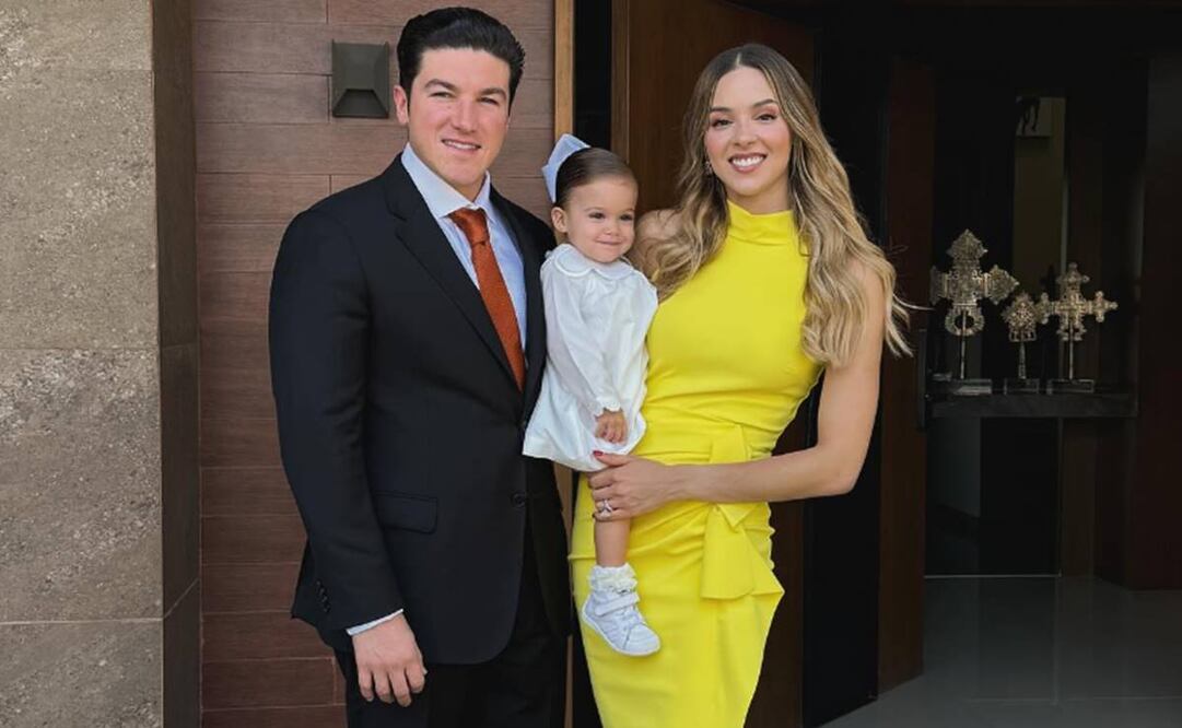 Samuel García, gobernador de Nuevo León, junto con su esposa, Mariana Rodríguez y su hija Mariel / Foto: Instagram marianardzcantu