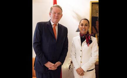 Sheinbaum sostiene reunión con Graeme C. Clark, embajador de Canadá en México