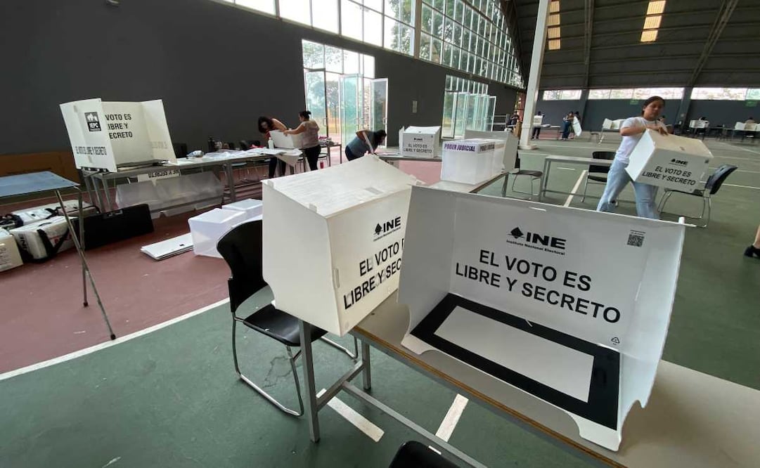 En la sección 0452 de Anacleto Canabal 3a, zona Country, los comicios del poder judicial comenzaron con notable desinterés. Foto: Luma López / EL UNIVERSAL