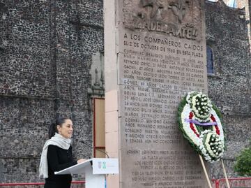 Masacre de Tlatelolco fue un crimen de Estado, afirma Sheinbaum