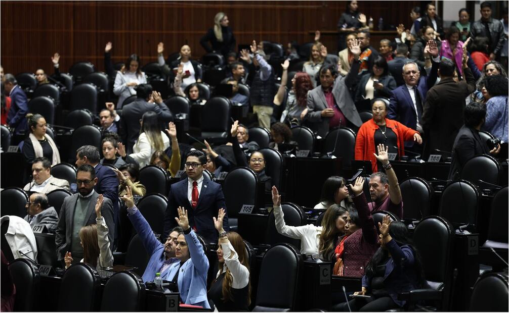 Morena y aliados avaló el exterminio del Inai y 6 órganos autónomos en San Lázaro. Foto: Diego Simón/EL UNIVERSAL