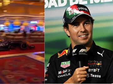 VIDEO: Monoplaza de Checo Pérez es captado en un casino de Las Vegas