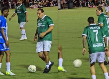 Cuauhtémoc Blanco hace jugada de "fantasía" ante Leyendas de Honduras; la acción generó risas