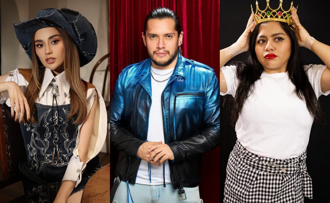 Carolina Ross, César Doroteo y La Bea, primeros nominados de La Granja VIP. Fotos: Facebook e Instagram @carolinarossmedia, @cesardoroteo y @labeastandup