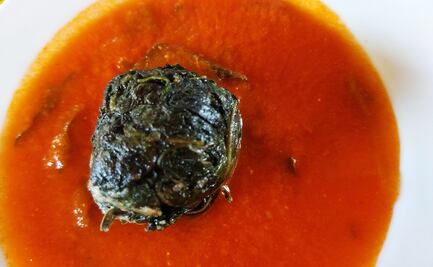 Albóndigas de quelite en salsa de jitomate 