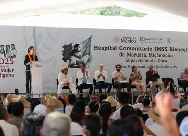 Sheinbaum promete hospitales del IMSS Bienestar completamente equipados a final de 2025; anuncia cirugías de cataratas