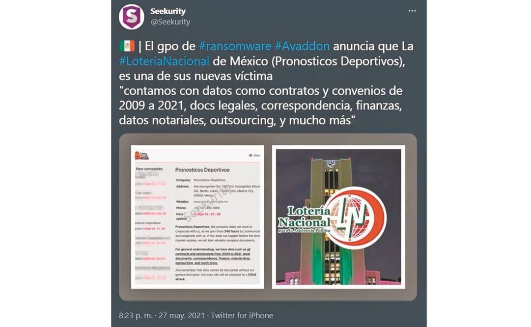 El secuestro comenzó el 27 de mayo, de acuerdo con la firma especializada Seekurity. Foto: Tomada de redes.