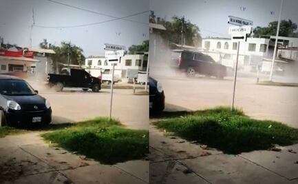 VIDEO: "Hay balazos", enfrentamiento y persecución en El Naranjo, SLP