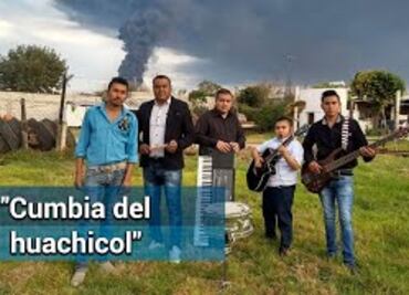 Graban la "cumbia del huachicol" durante explosión de ducto de Pemex en Hidalgo