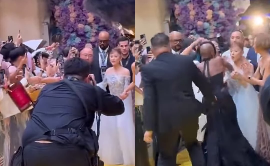 Ariana Grande en la premier de Singapur de "Wicked". Foto: Instagram oficial de  Pyjama Man.