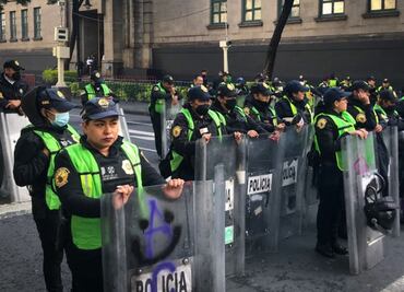 Despliegan mil policías en primer cuadro de la CDMX para vigilar Tercer Informe de AMLO