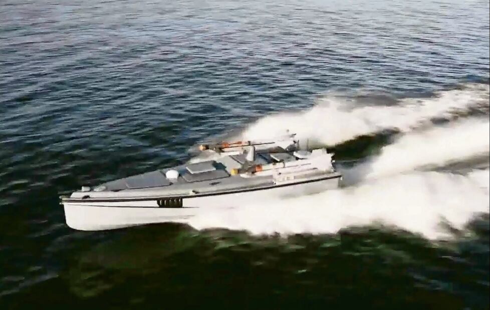 Magura V7. Dron naval; puede servir como kamikaze. Fotos: Especiales, IISS y Gobierno de Ucrania