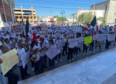Protestan trabajadores del Poder Judicial Federal en Sonora; buscan diálogo con los tres poderes del Estado