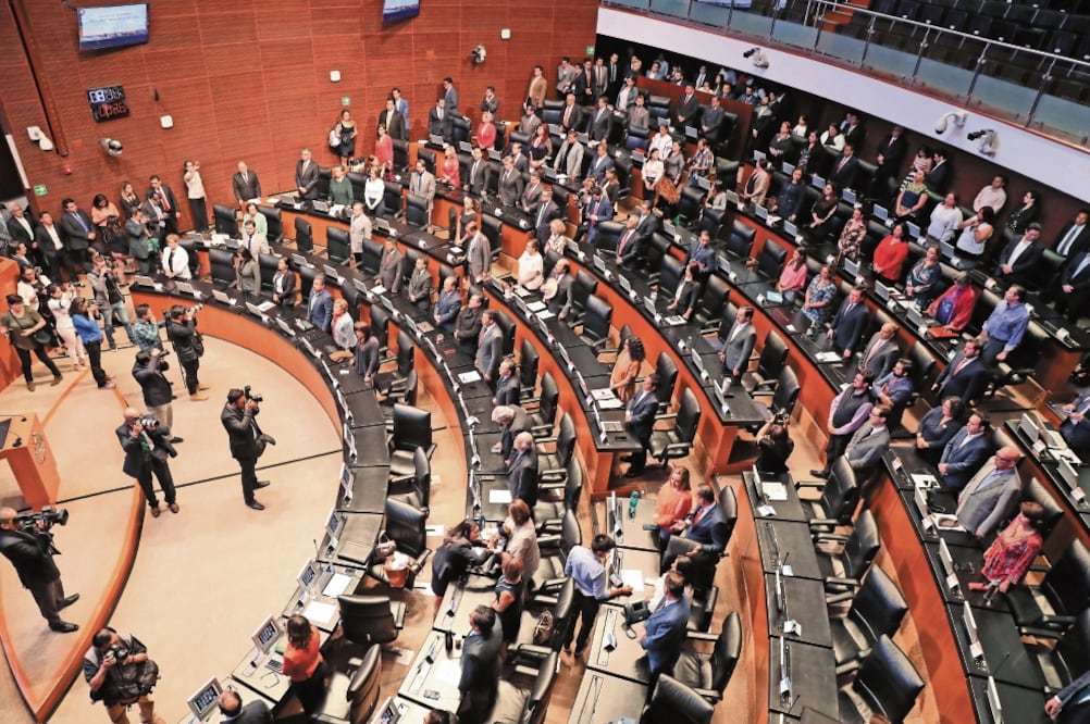 La sesión de ayer en el Senado duró 20 minutos, ya que no se contaba con dictámenes para debatir o aprobar. Foto: ARCHIVO EL UNIVERSAL