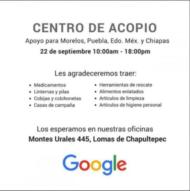 Estos son los lugares que requieren de tus donaciones