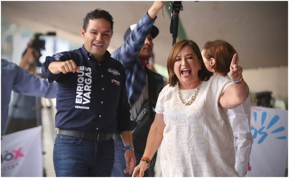Xóchitl Gálvez candidata del PAN-PRI-PRD en el Estado de México. Foto: Berenice Fregoso/EL UNIVERSAL