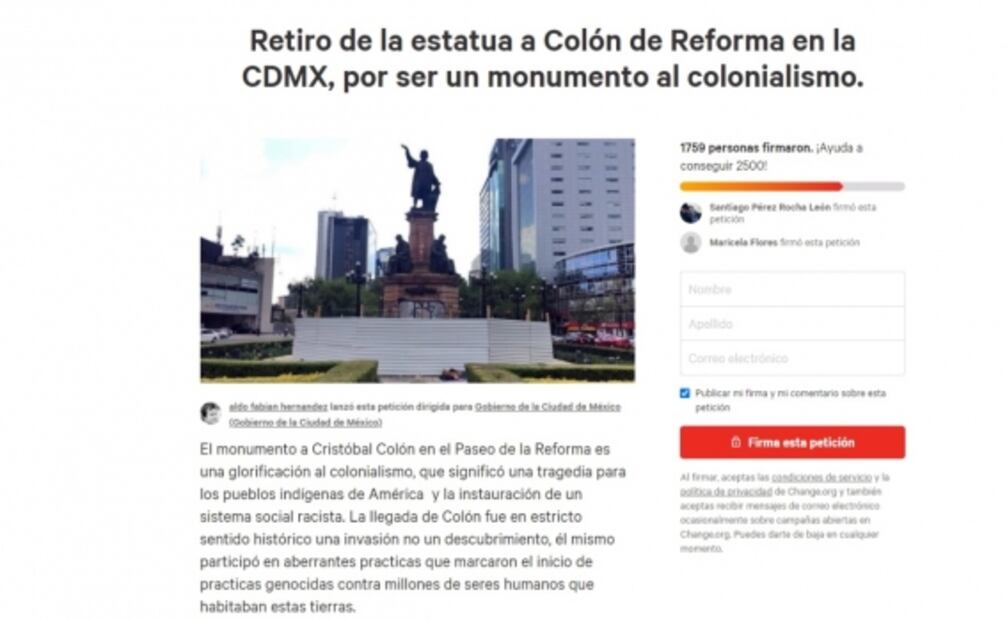 El otro monumento a Cristóbal Colón que aún queda en la CDMX