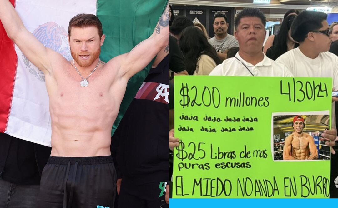 Canelo Álvarez le responde a un aficionado en Las Vegas