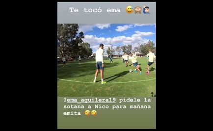 Nico Castillo se luce con jugada de fantasía en entrenamiento del América 