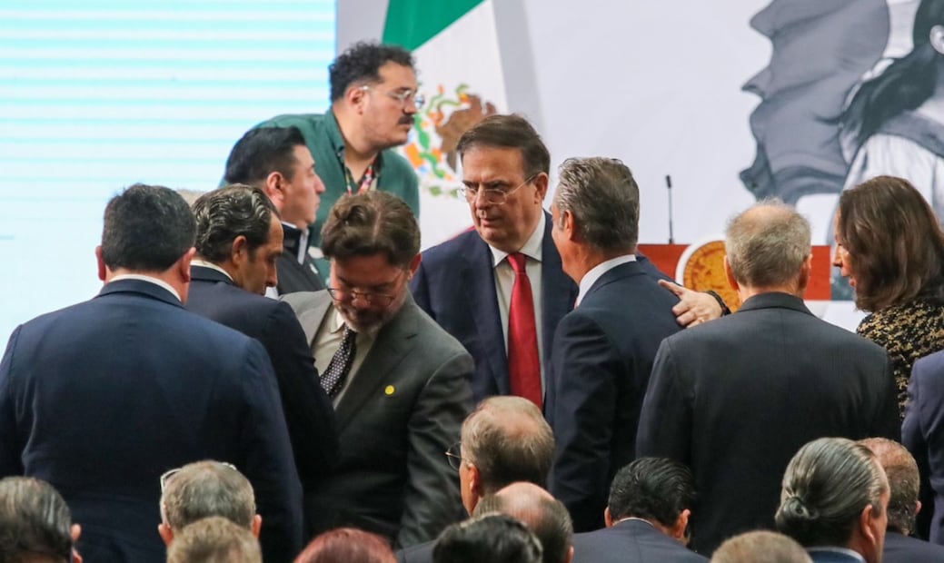 La presidenta Claudia Sheinbaum agradeció al sector empresarial por su apoyo y llamados de unidad nacional ante la amenaza de aranceles por parte del presidente de Estados Unidos, Donald Trump. Foto: Axel Sánchez/EL UNIVERSAL