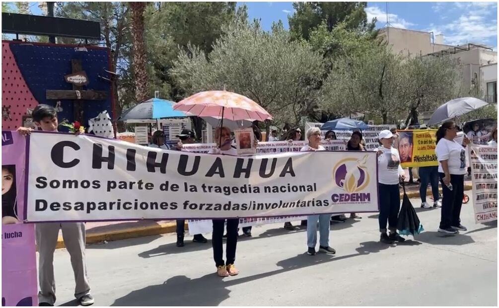 Marchan en Chihuahua por Víctimas de Desapariciones Forzadas. Foto: Paola Gamboa / EL UNIVERSAL
