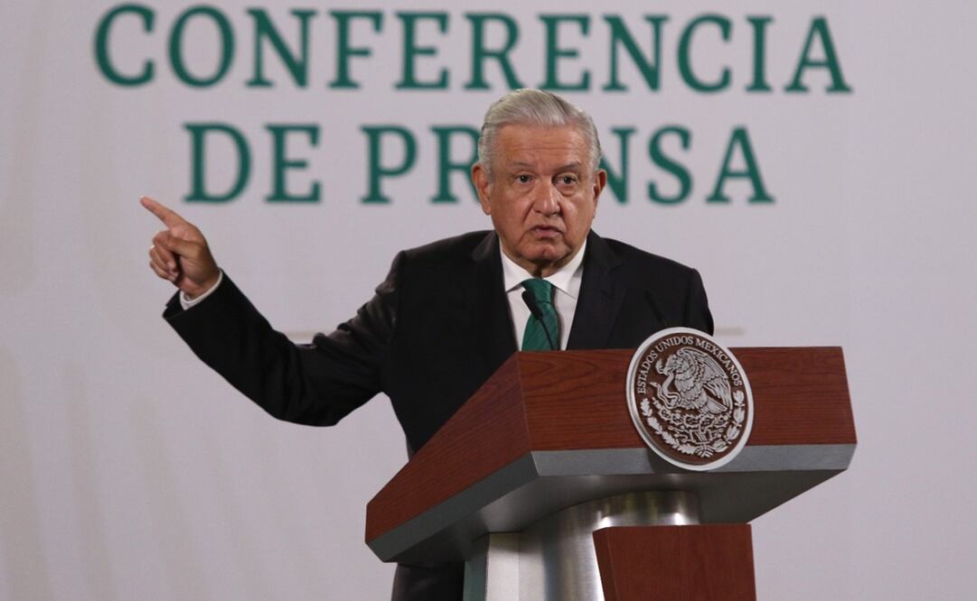 El presidente Andrés Manuel López Obrador, durante la conferencia matutina de ayer 27 de octubre de 2021. Foto: Carlos Mejía/EL UNIVERSAL