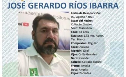 Emiten ficha de búsqueda para líder estatal del Partido Verde, José Gerardo Ríos en Sinaloa