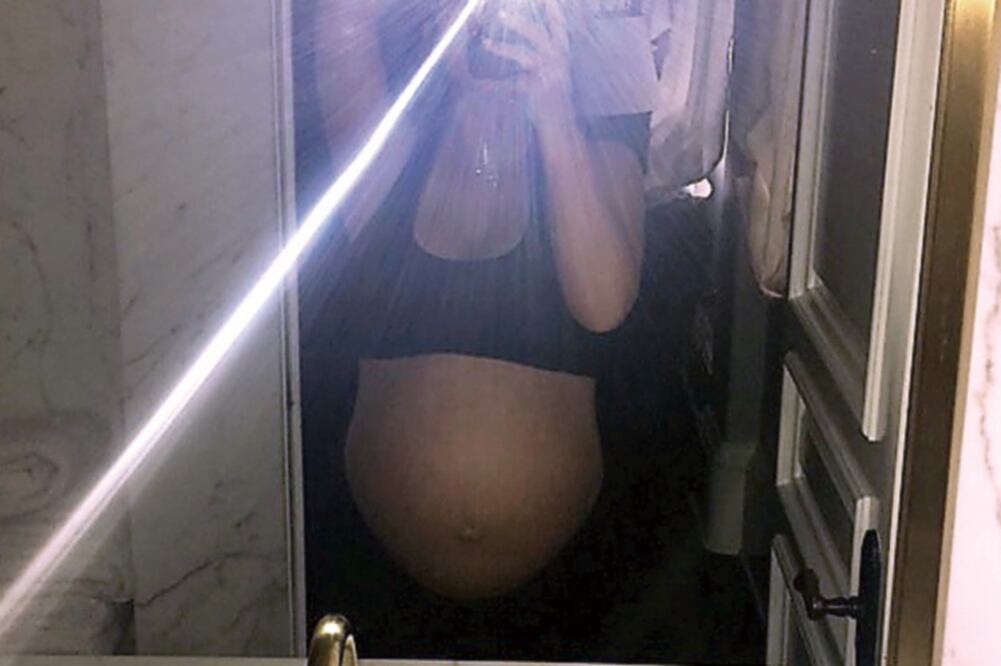 Así posó antes de dar a luz (TOMADA DE INSTAGRAM)