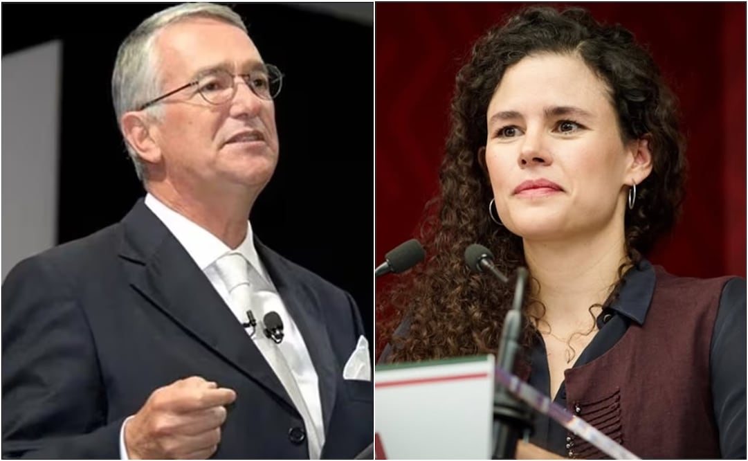 A través de redes sociales, ambos personajes cruzaron declaraciones sobre los 74 mil millones de pesos que el grupo adeuda al SAT desde hace más de una década. Foto: X e Instagram. @luisamalcalde