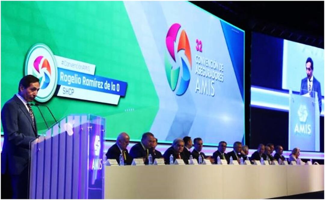 Al inaugurar la 32 Convención Anual de Aseguradores, Ramírez de la O ofreció un balance de la economía y las finanzas públicas en los primeros meses del año y las perspectivas de cierre para el 2023. Foto: Especial