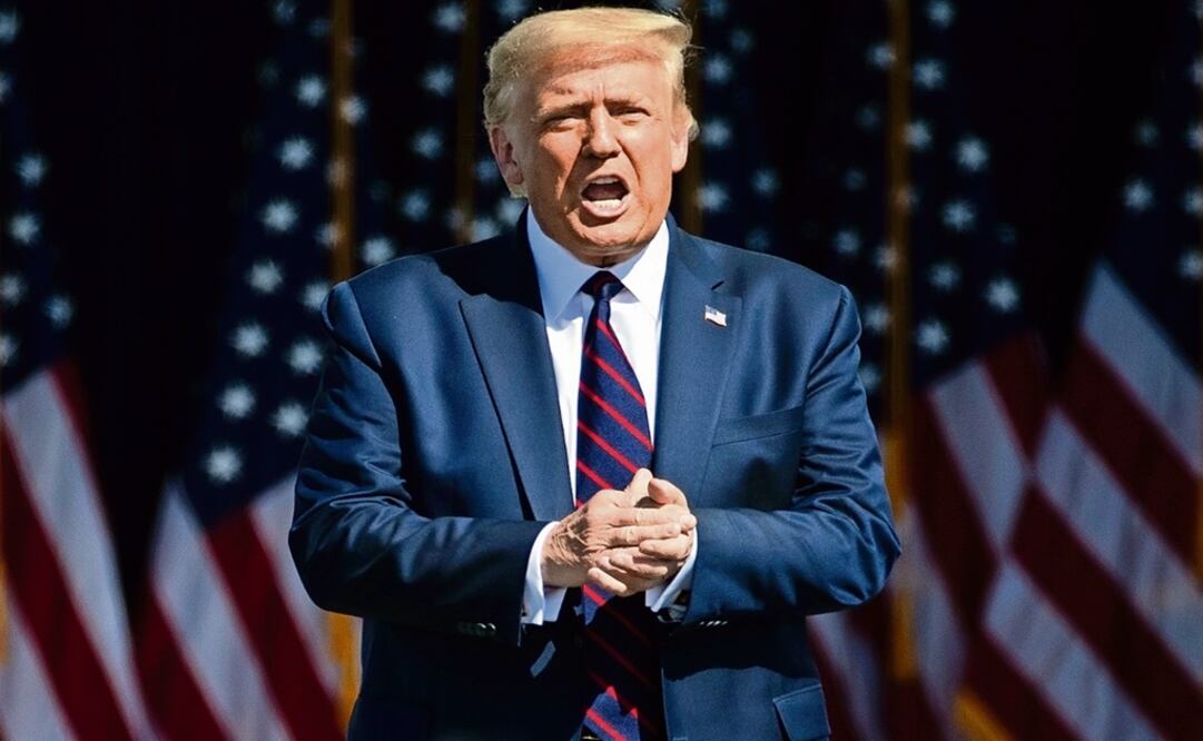 U.S. President Donald Trump arrives to speak to a crowd of supporters - Photo: The Times-Tribune via AP