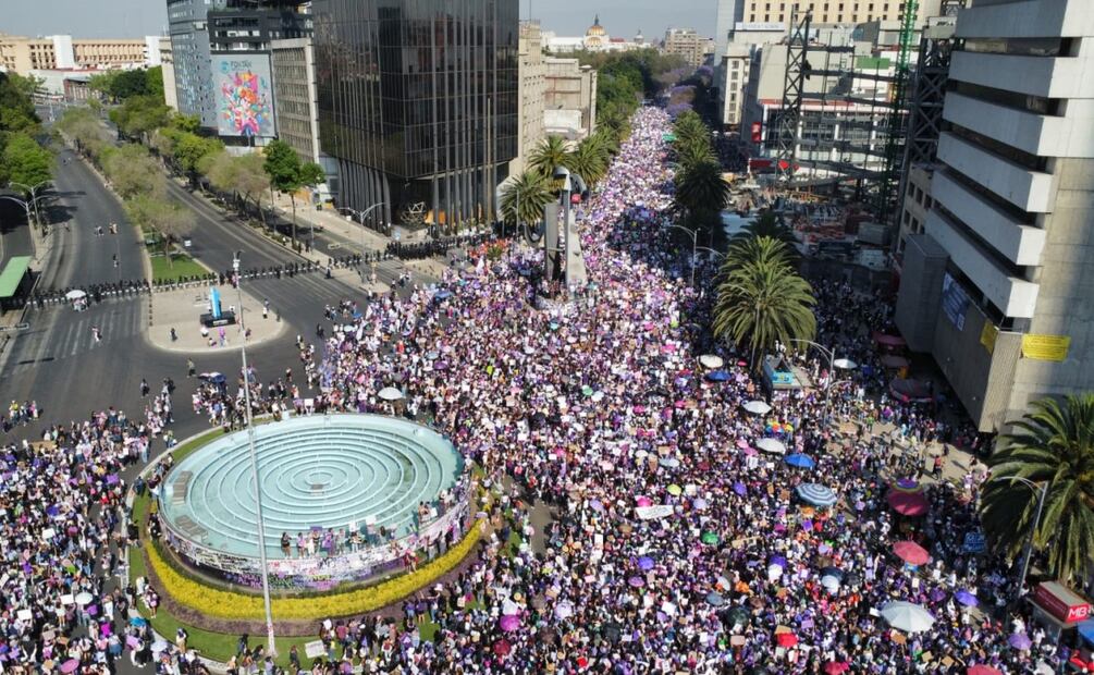 Qué llevar a la marcha del 8M. Foto: Diego Prado / EL UNIVERSAL