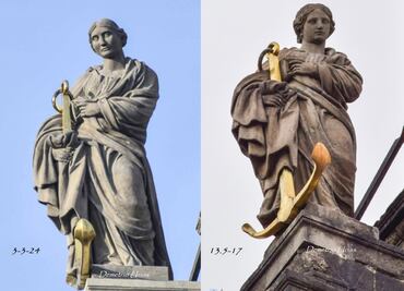 El rostro de La Esperanza, escultura de Tolsá en la Catedral, una reconstrucción objetada