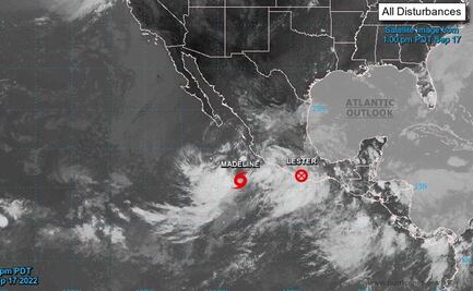 Se forma tormenta tropical Madeline; Lester se disipa sobre Guerrero