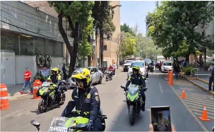 Despiden a José Muñoz; trasladan sus restos al Panteón de Dolores bajo fuerte operativo