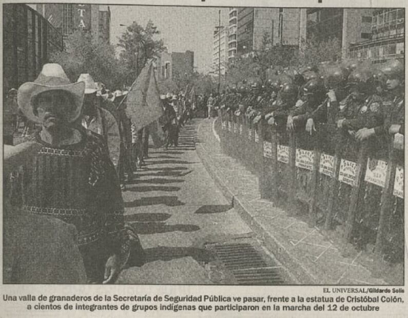 El día que quisieron derrocar la estatua de Cristóbal Colón 