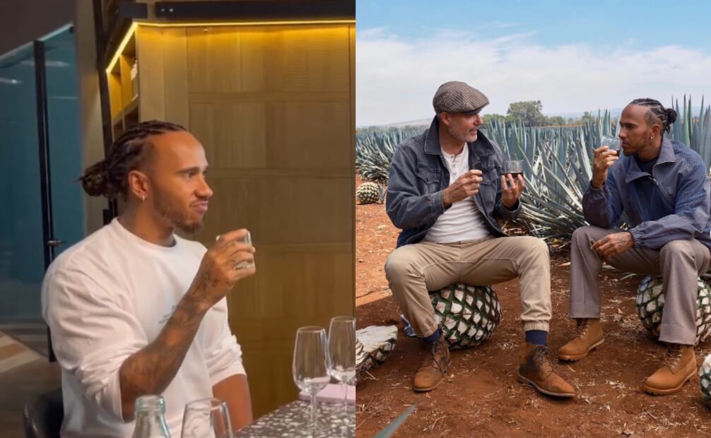 Hamilton lanzó su propia bebida sin alcohol, junto al destilador Iván Saldaña Oyarzábal. Foto: Instagram