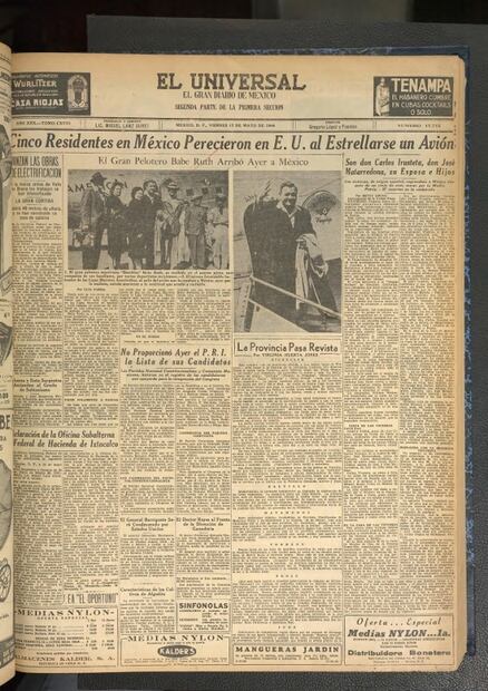 El día que el gran Babe Ruth conectó un jonrón en México