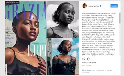Revista se disculpa con Lupita Nyong’o por editar su cabello