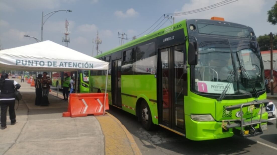 Tras cierre de Línea 1 del Metro, instalan paradero de RTP junto a la Cámara de Diputados