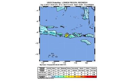 Indonesia, golpeada nuevamente por terremoto de 7 grados