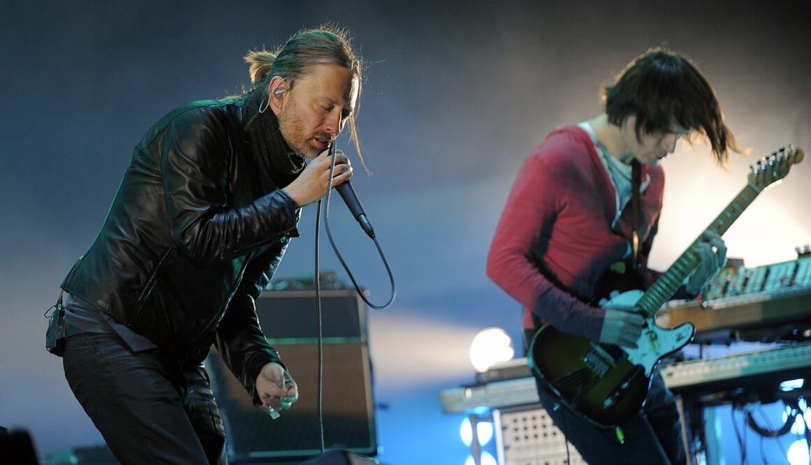 Thom Yorke y Jonny Greenwood, integrantes de Radiohead.
Foto: AP / Chris Pizzello