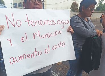 Bloquean vialidad por desabasto en Naucalpan