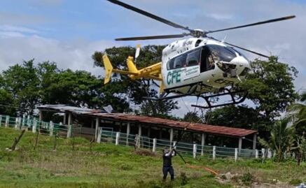 CFE reporta avance del 70% en trabajos para levantar torre eléctrica que cayó en comunidad de Chiapas