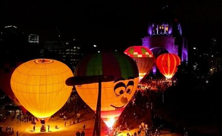Globos aerostáticos llegan al Monumento a la Revolución 