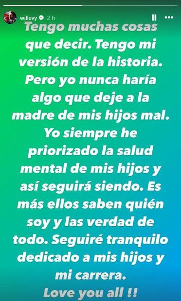 William Levy comparte mensaje sobre su separación de Elizabeth Gutierrez