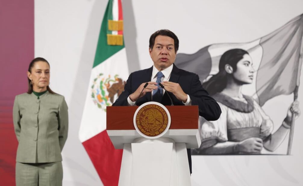 Mario Delgado, titular de la Secretaría de Educación Pública (SEP), presentó avances del Bachillerato Nacional y refirió que se va por incrementar en 85% la cobertura de educación media superior con 120 mil nuevos lugares. Foto: Carlos Mejía / EL UNIVERSAL